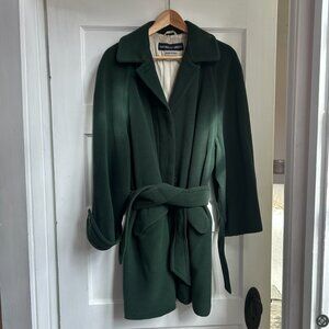 Vintage Emporio Armani Oversized Belted Wool Coat